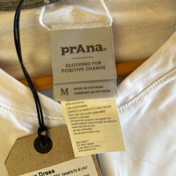 PrAna White Cover Up Dress, NWT - Picture 8 of 10